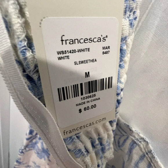 Francesca's Floral Baby Blue Midi Dress - Picture 9 of 12